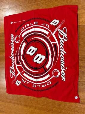 Vintage 2006 Dale Earnhardt Jr. #8 Budweiser NASCAR Bandana Red